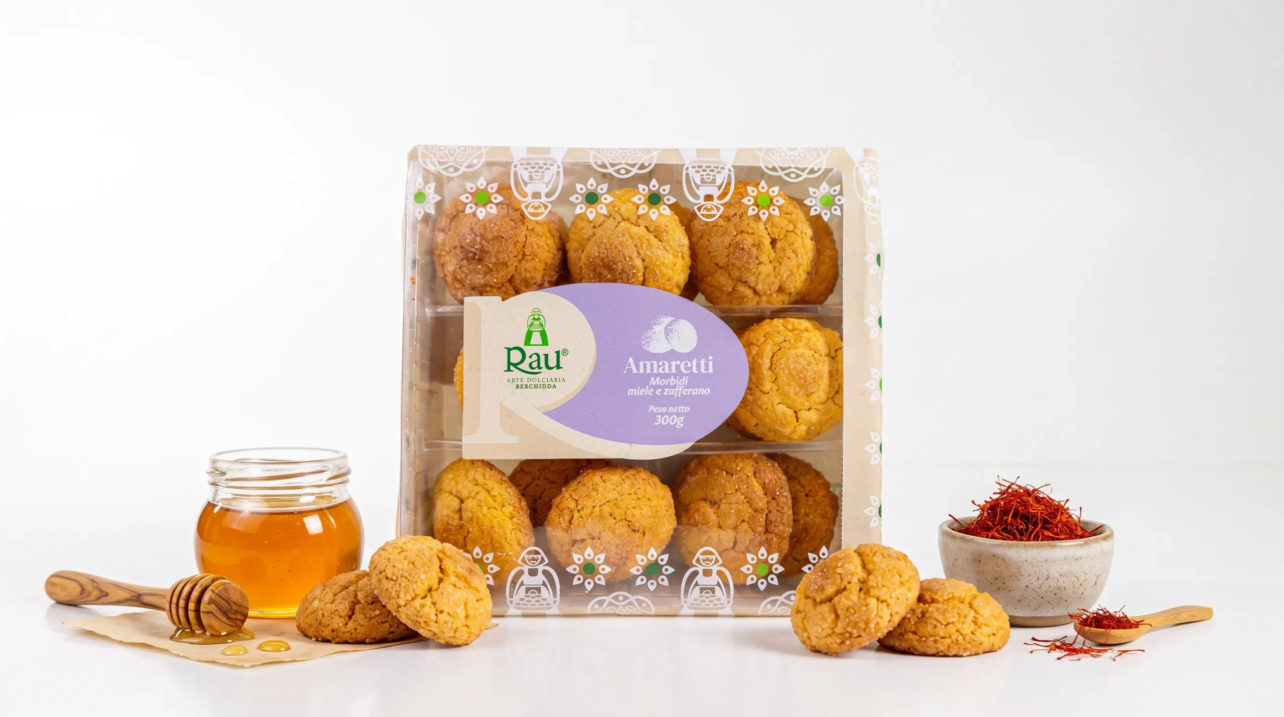 Amaretti miele e zafferano